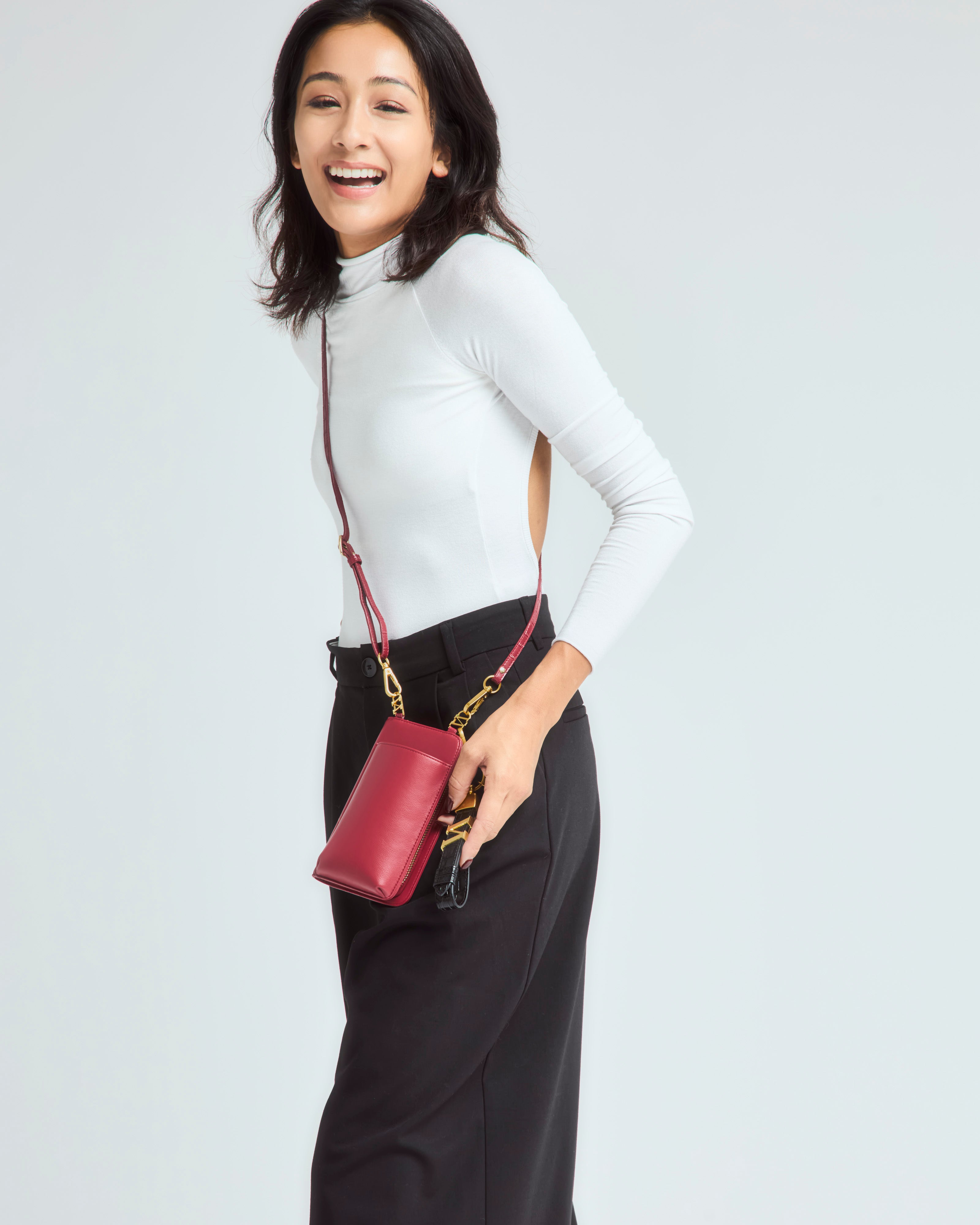 マルチショルダーバッグ レッド