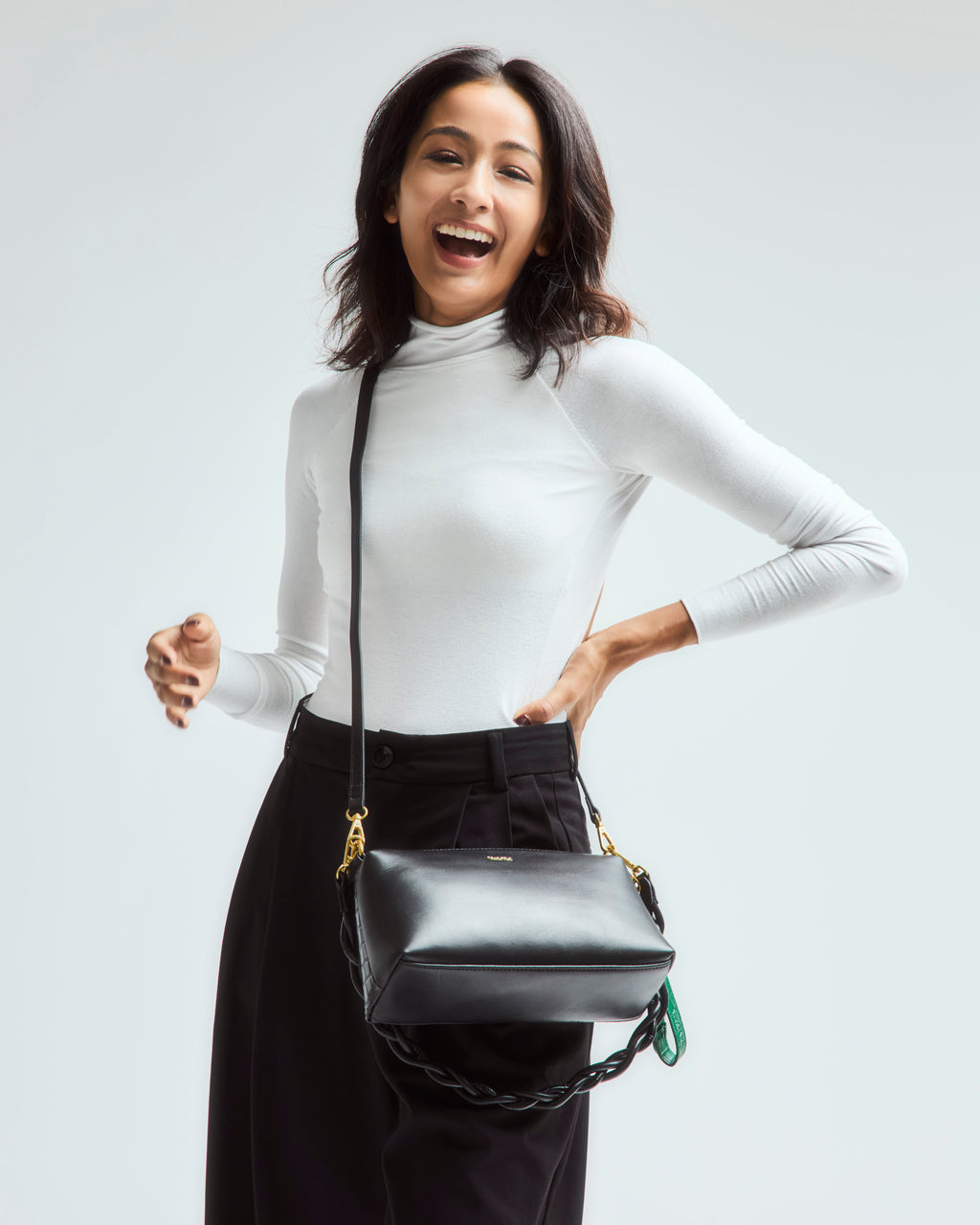 トゥーフェイスバッグ ブラック