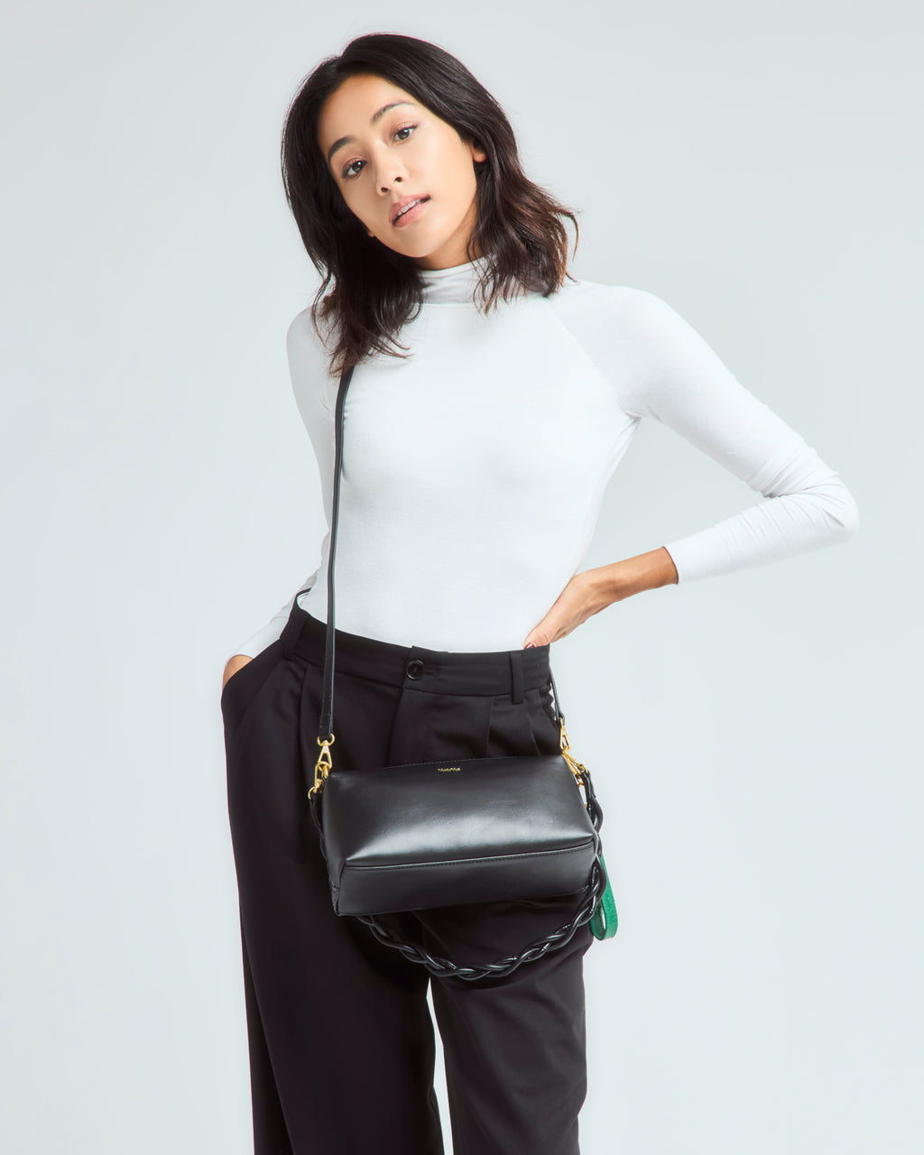 トゥーフェイスバッグ ブラック