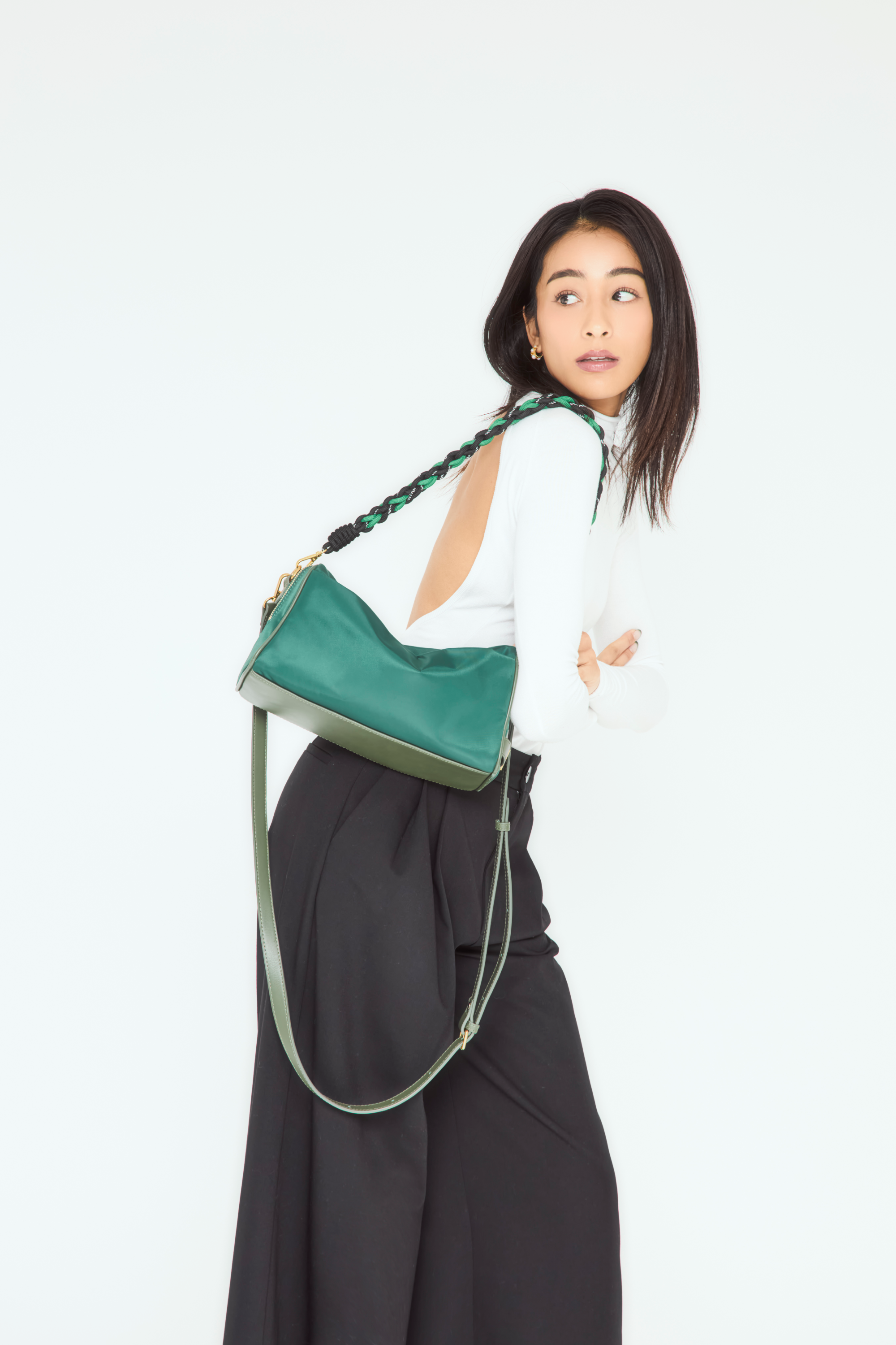 ナイロンユーティリティバッグ グリーン