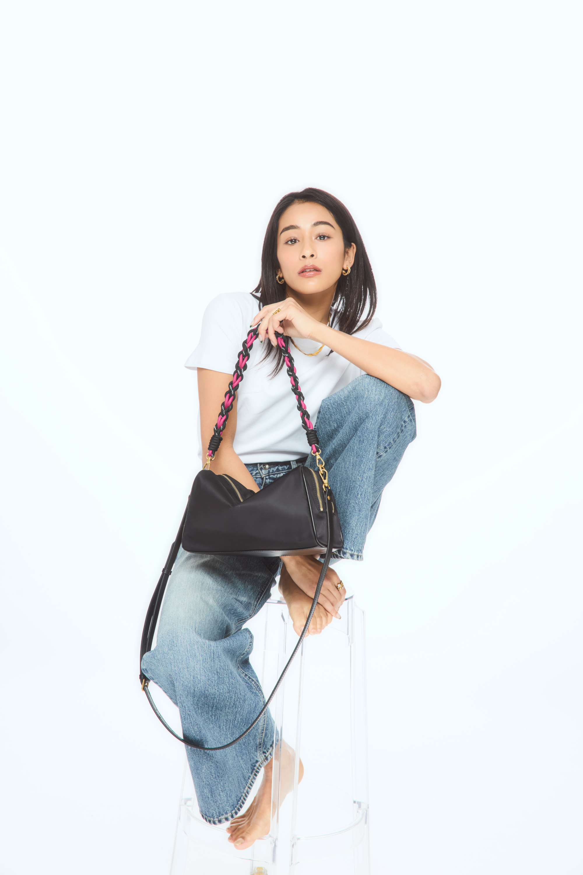 ナイロンユーティリティバッグ ブラック