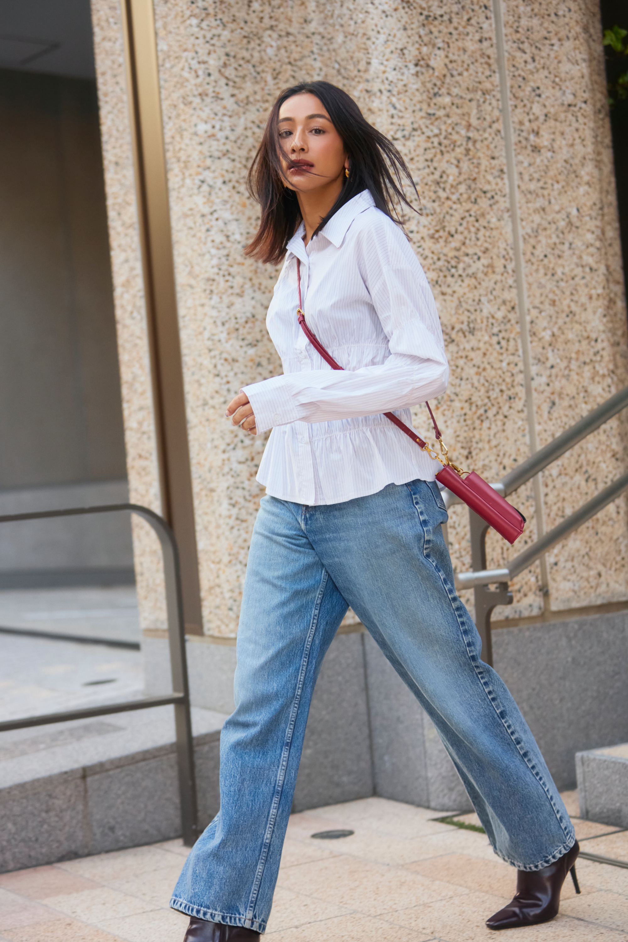 マルチショルダーバッグ レッド