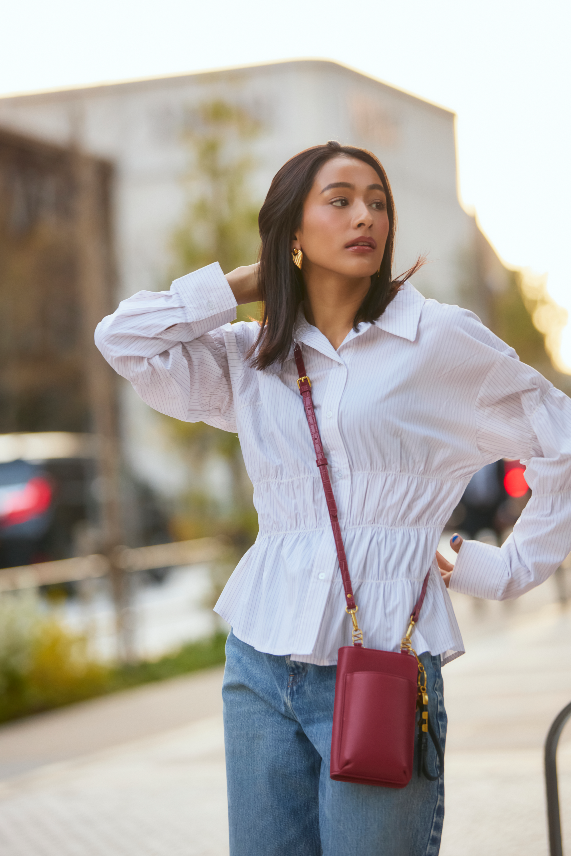 マルチショルダーバッグ レッド