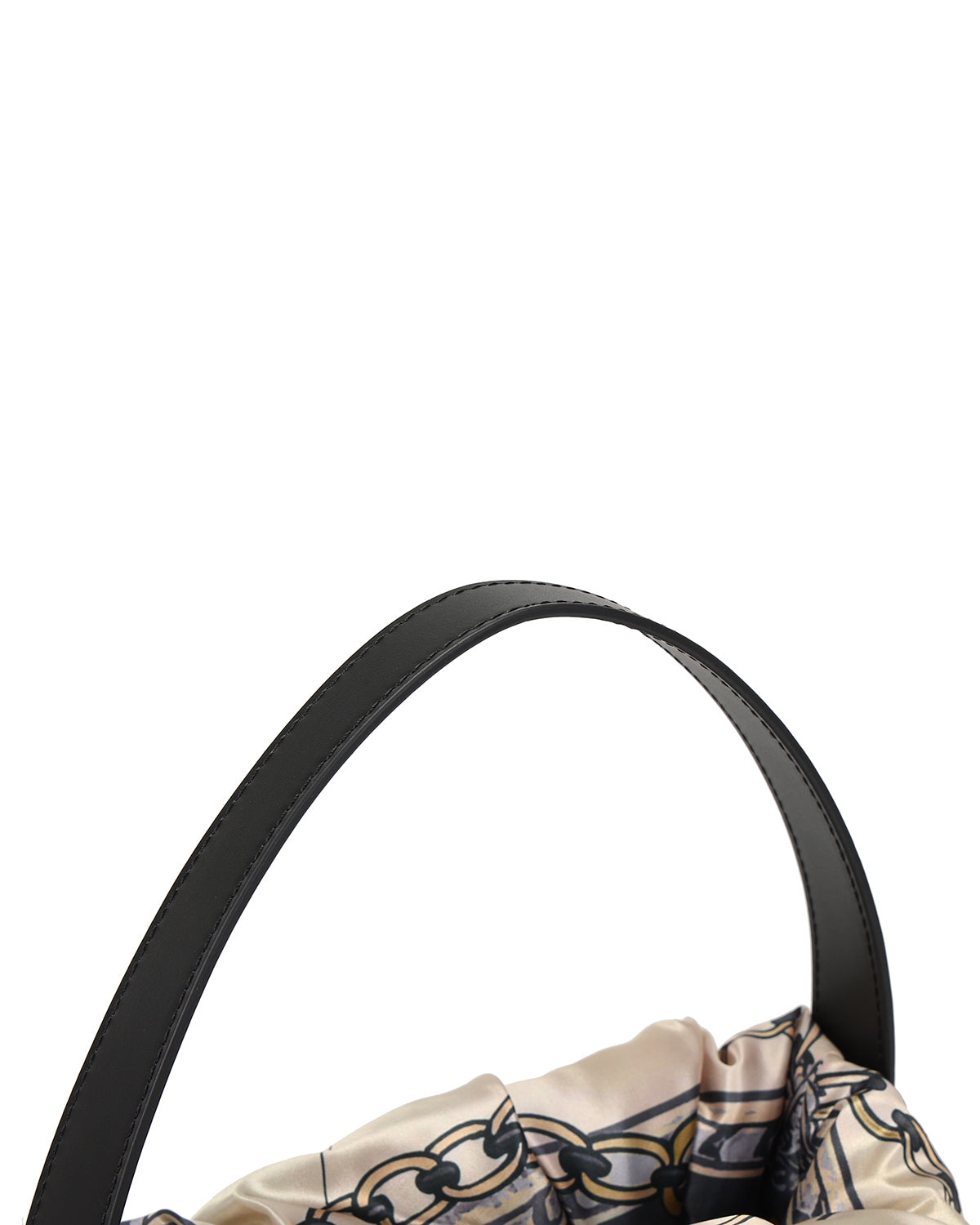 チェーンバルーンバッグ モノトーンスカーフ